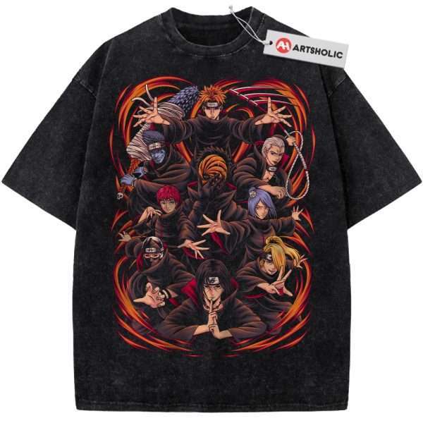 Akatsuki Shirt, Naruto Shirt, Anime Shirt, Vintage Tee
