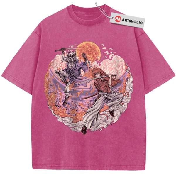 Kenshin Himura vs Shishio Makoto Shirt, Rurouni Kenshin Shirt, Anime Shirt, Vintage Tee