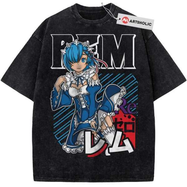 Rem Shirt, Re:Zero Shirt, Anime Shirt, Vintage T-Shirt