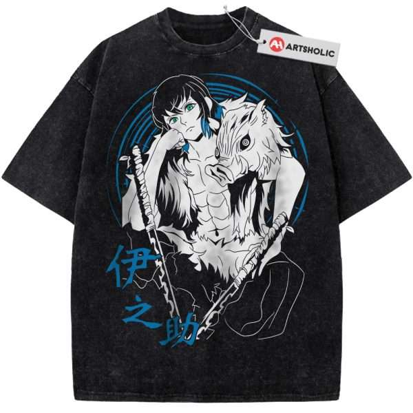 Inosuke Hashibira Shirt, Demon Slayer Shirt, Anime Shirt, Vintage Tee