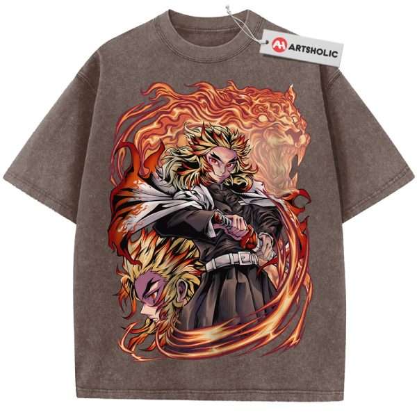Kyojuro Rengoku Shirt, Demon Slayer Shirt, Anime Shirt, Vintage T-Shirt
