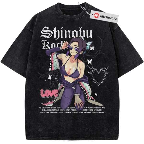 Shinobu Kocho Shirt, Demon Slayer Shirt, Anime Shirt, Vintage T-Shirt