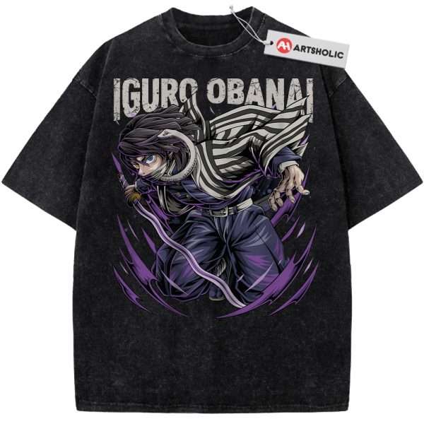 Obanai Iguro Shirt, Demon Slayer Shirt, Anime Shirt, Vintage T-Shirt