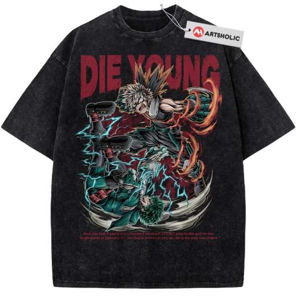 Katsuki Bakugo vs Izuku Midoriya Shirt, MHA Shirt, Anime Shirt, Vintage T-Shirt