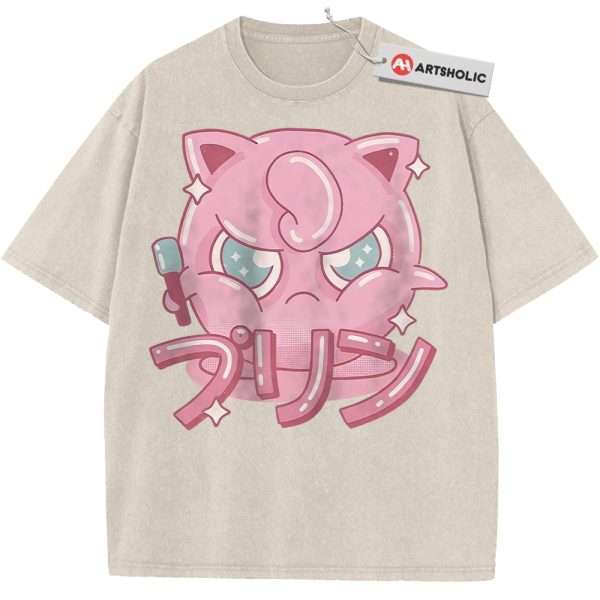 Jigglypuff Shirt, Pokemon shirt, Anime Shirt, Vintage Tee - Apricot, 3XL