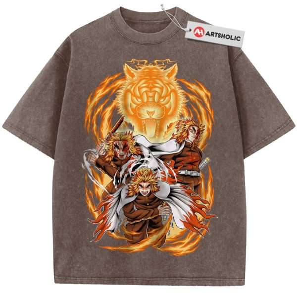Kyojuro Rengoku Shirt, Demon Slayer Shirt, Anime Shirt, Vintage T-Shirt