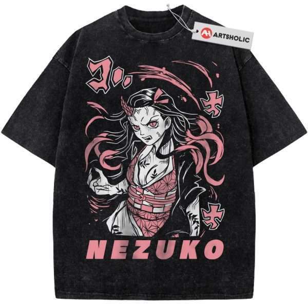 Nezuko Kamado Shirt, Demon Slayer Shirt, Anime Shirt, Vintage T-Shirt
