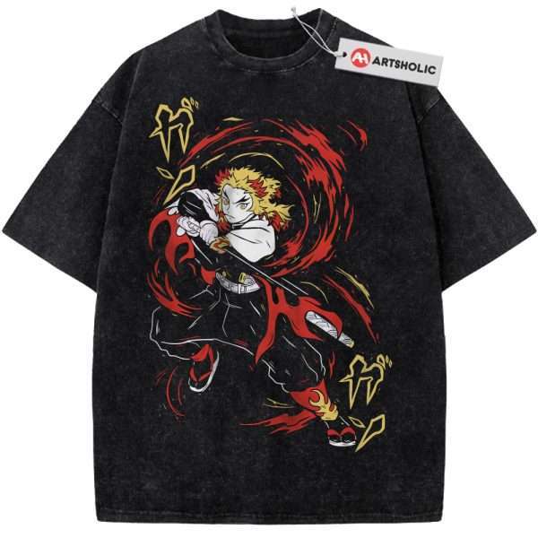 Kyojuro Rengoku Shirt, Demon Slayer Shirt, Anime Shirt, Vintage T-Shirt