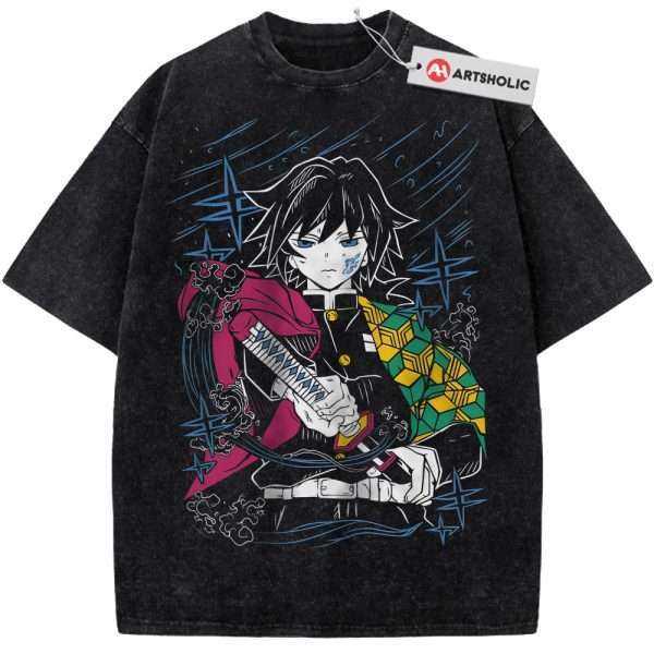 Giyu Tomioka Shirt, Demon Slayer Shirt, Anime Shirt, Vintage T-Shirt