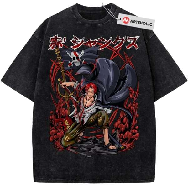 Shanks Shirt, One Piece Shirt, Anime Shirt, Vintage T-Shirt