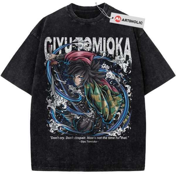 Giyu Tomioka Shirt, Demon Slayer Shirt, Anime Shirt, Vintage T-Shirt