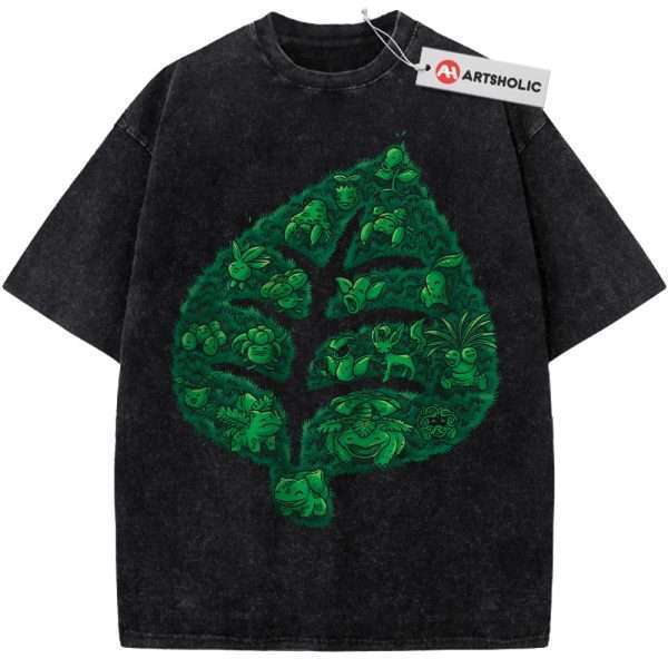 Grass-Type Shirt, Pokemon shirt, Anime Shirt, Vintage T-Shirt