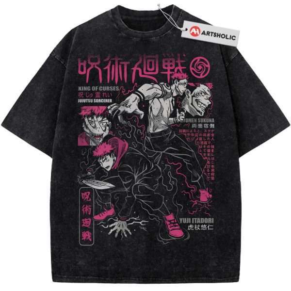 Itadori vs Sukuna Shirt, Jujutsu Kaisen Shirt, Anime Shirt, Vintage Tee