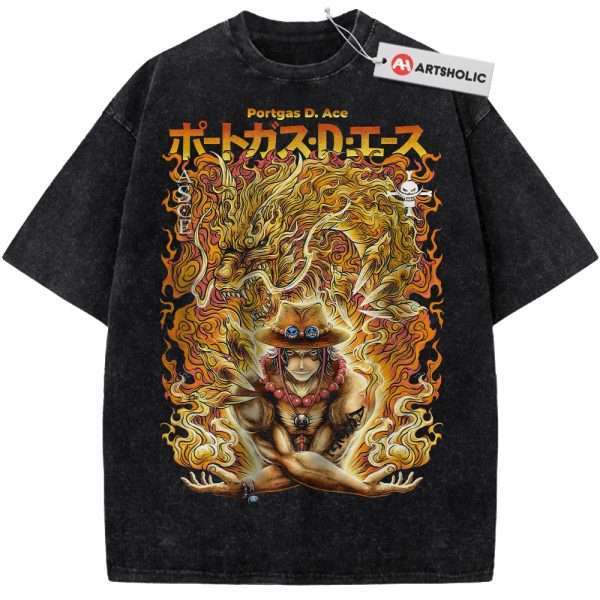 Portgas D Ace Shirt, One Piece Shirt, Anime Shirt, Vintage Tee