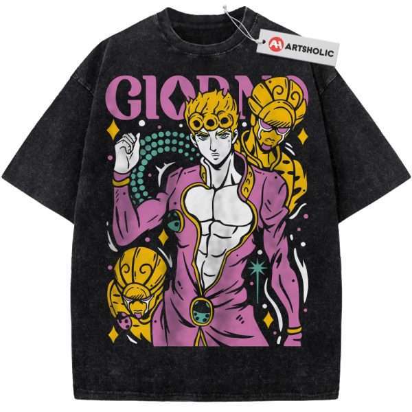 Giorno Giovanna Shirt, JoJo's Bizarre Adventure Shirt, Anime Shirt, Vintage T-Shirt