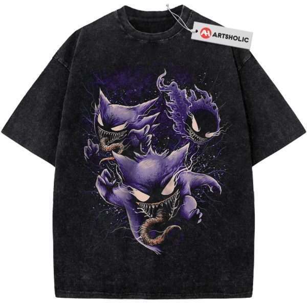 Gengar Gatsly vs Haunter Shirt, Pokemon shirt, Anime Shirt, Vintage T-Shirt