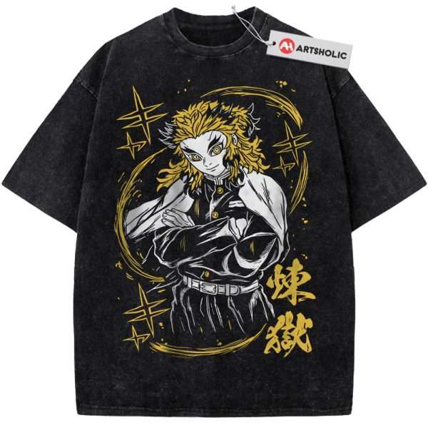 Kyojuro Rengoku Shirt, Demon Slayer Shirt, Anime Shirt, Vintage Tee