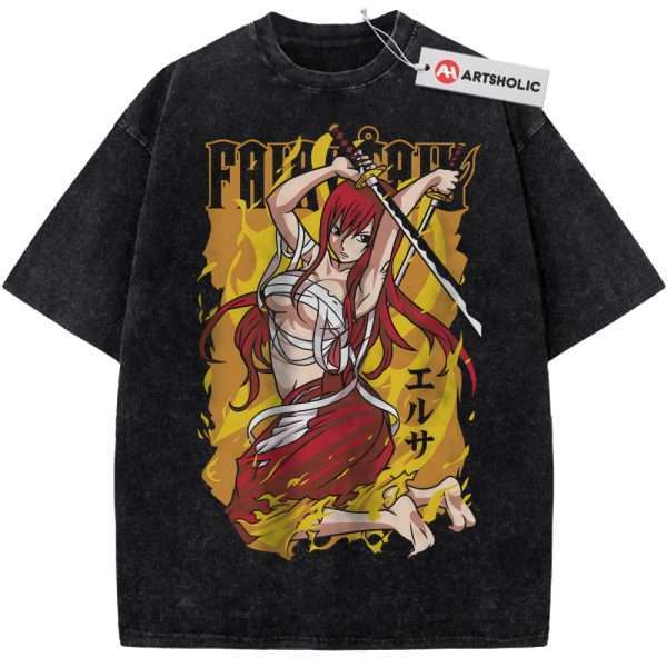 Erza Scarlet Shirt, Fairy Tail Shirt, Anime Shirt, Vintage T-Shirt