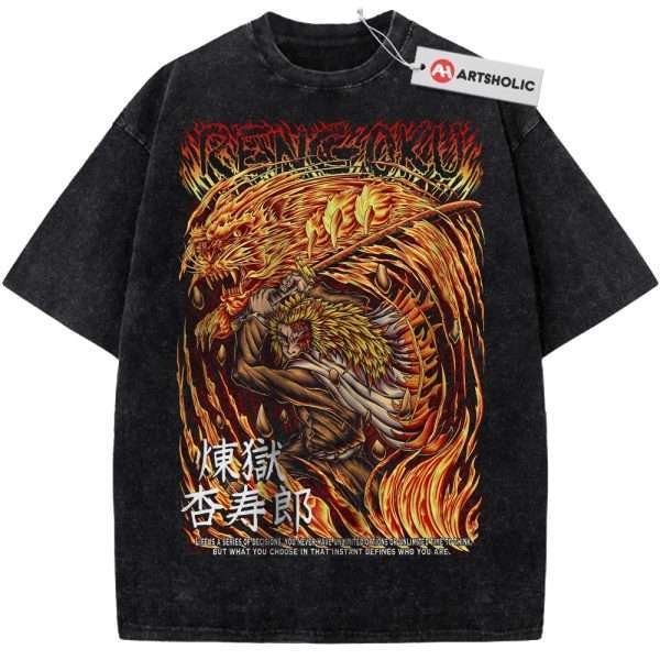Kyojuro Rengoku Shirt, Demon Slayer Shirt, Anime Shirt, Vintage T-Shirt