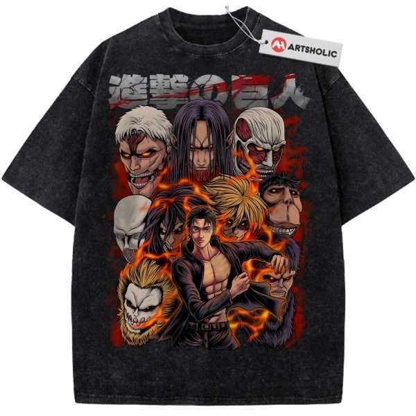 Eren Yeager Shirt, Attack On Titan Shirt, AOT Shirt, Anime Shirt, Vintage T-Shirt