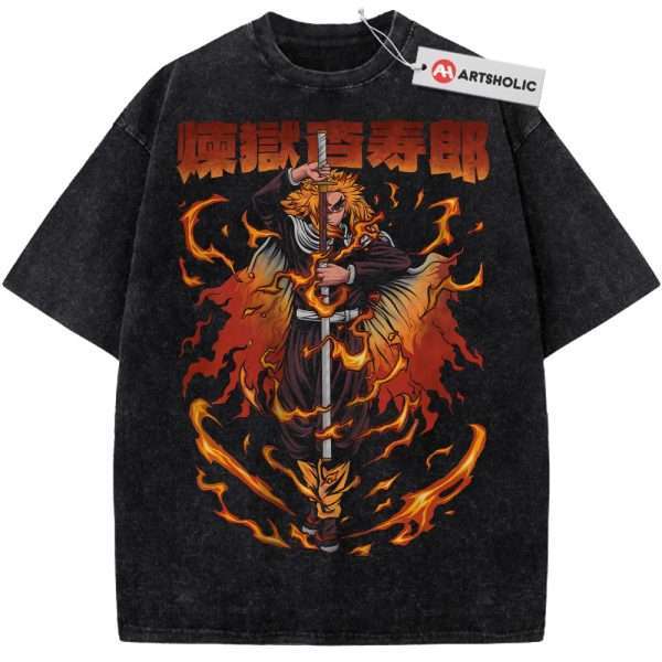 Kyojuro Rengoku Shirt, Demon Slayer Shirt, Anime Shirt, Vintage Tee