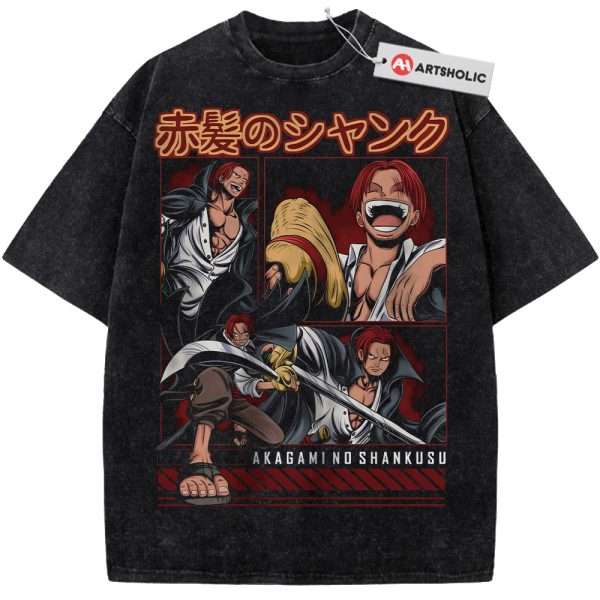 Shanks Shirt, One Piece Shirt, Anime Shirt, Vintage Tee