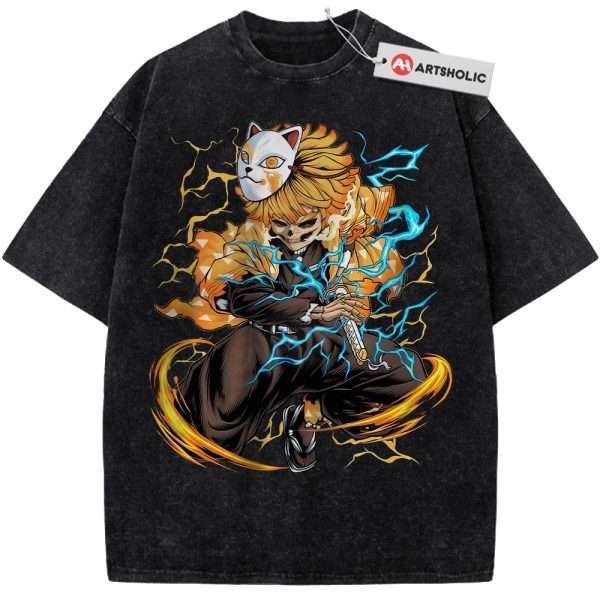Skeleton Zenitsu Agatsuma Shirt, Demon Slayer Shirt, Anime Shirt, Vintage T-Shirt