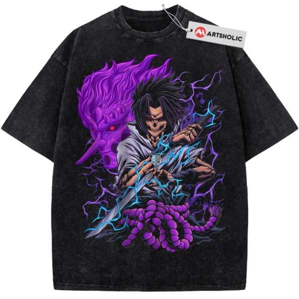 Skull Sasuke Uchiha Shirt, Naruto Shirt, Anime Shirt, Vintage Tee