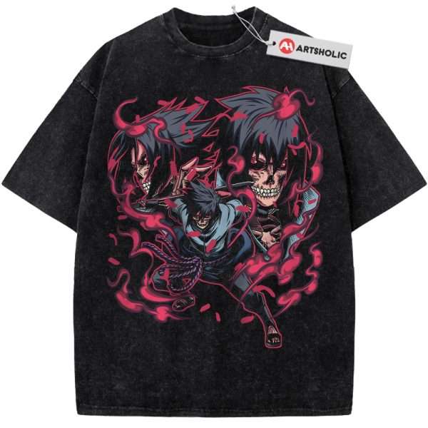 Skull Sasuke Uchiha Shirt, Naruto Shirt, Anime Shirt, Vintage Tee