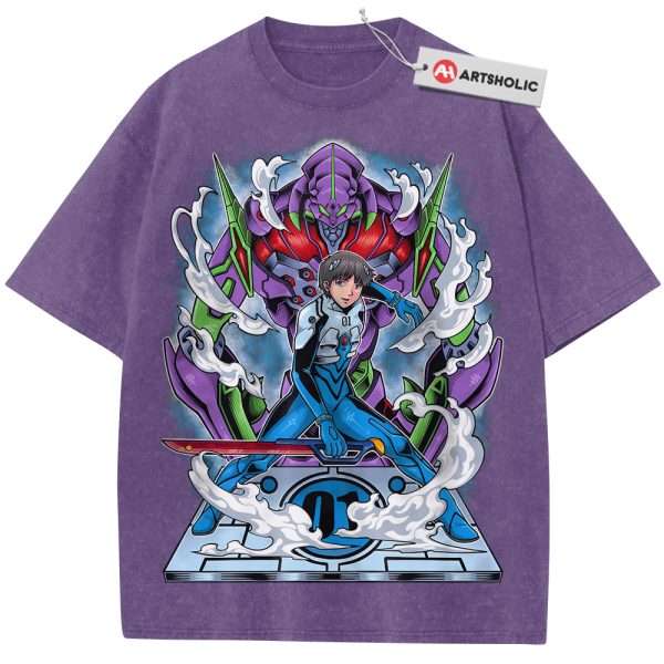 Shinji Ikari Shirt, Neon Genesis Evangelion Shirt, Anime Shirt, Vintage T-Shirt