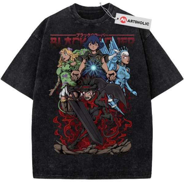Black Clover Shirt, Anime Shirt, Vintage T-Shirt