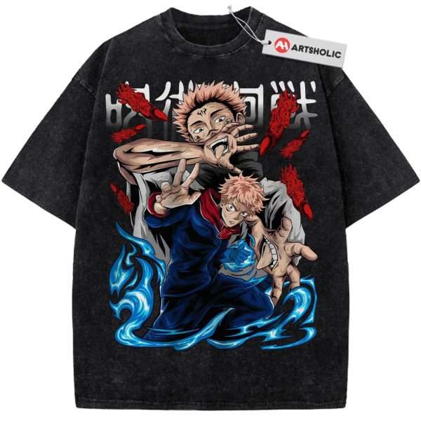 Yuji Itadori vs Sukuna Shirt, Jujutsu Kaisen Shirt, Anime Shirt, Vintage T-Shirt