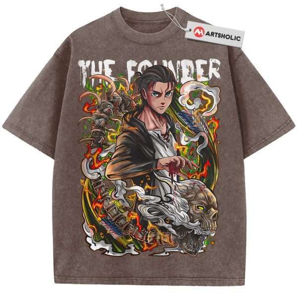 Eren Yeager Shirt, Attack On Titan Shirt, AOT Shirt, Anime Shirt, Vintage T-Shirt