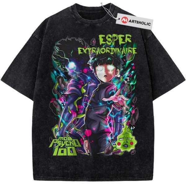 Shigeo Kageyama Shirt, Mob Psycho 100 Shirt, Anime Shirt, Vintage T-Shirt