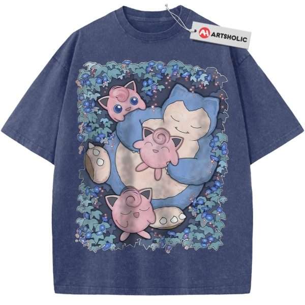Snorlax vs Jigglypuff Shirt, Pokemon shirt, Anime Shirt, Vintage T-Shirt