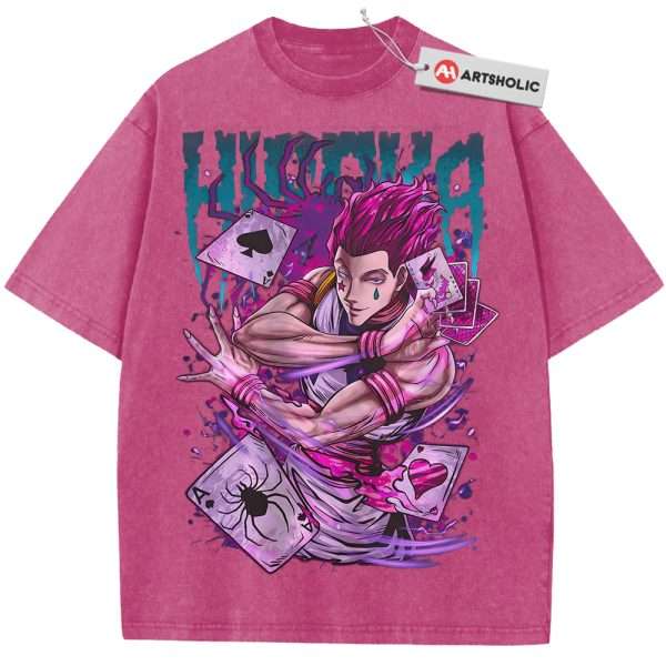 Hisoka Shirt, Hunter x Hunter Shirt, HxH Shirt, Anime Shirt, Vintage Tee - Rose Red, XL