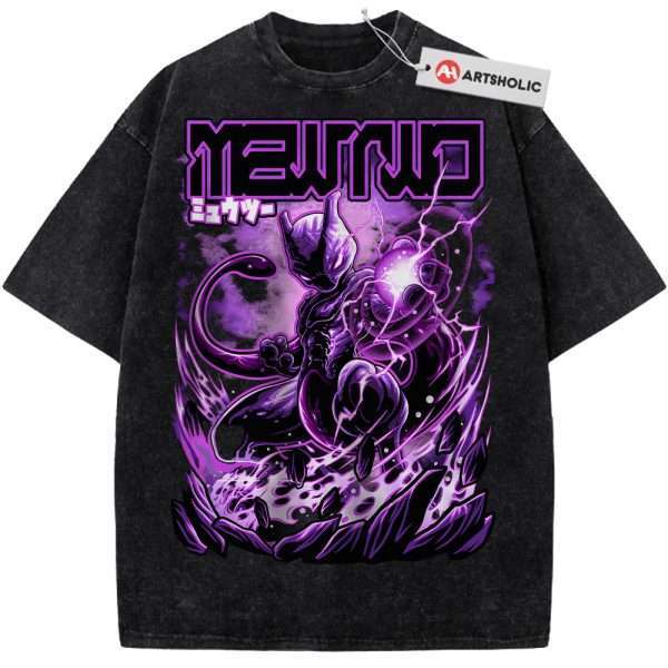 Mewtwo Shirt, Pokemon shirt, Anime Shirt, Vintage T-Shirt
