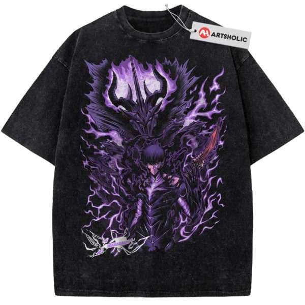 Sung Jinwoo Shirt, Solo Leveling Shirt, Anime Shirt, Vintage T-Shirt