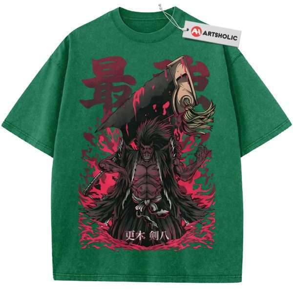 Kenpachi Zaraki Shirt, Bleach Shirt, Anime Shirt, Vintage T-Shirt - Grass Green, XL