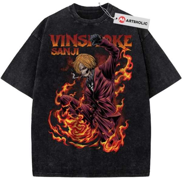 Skull Vinsmoke Sanji Shirt, One Piece Shirt, Anime Shirt, Vintage Tee