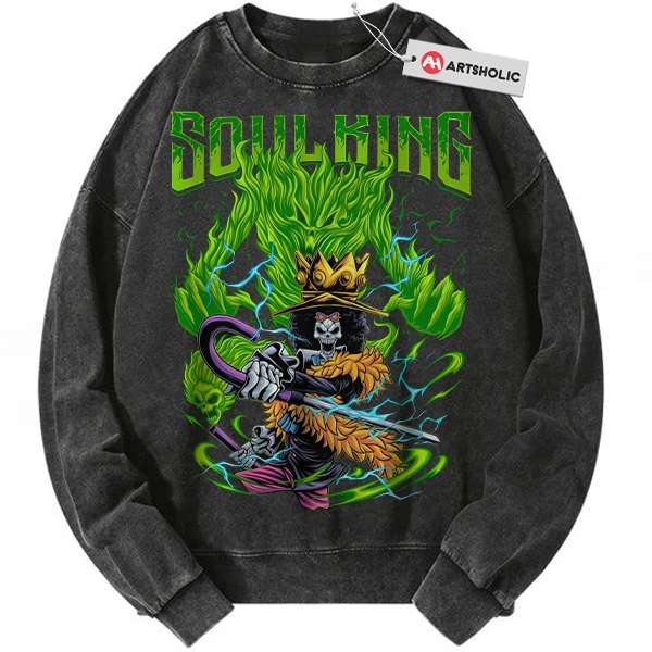 Brook Sweatshirt, One Piece Sweatshirt, Anime Sweatshirt, Vintage Sweatshirt