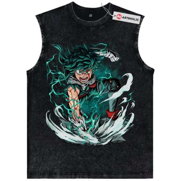 Deku Tank Top, Izuku Midoriya Tank Top, MHA Tank Top, Anime Tank Top, Vintage Tank Top