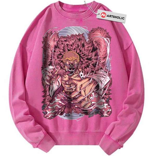 Donquixote Doflamingo Sweatshirt, One Piece Sweatshirt, Anime Sweatshirt, Vintage Sweatshirt