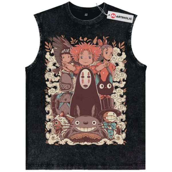 Studio Ghibli Tank Top, Anime Tank Top, Vintage Tank Top