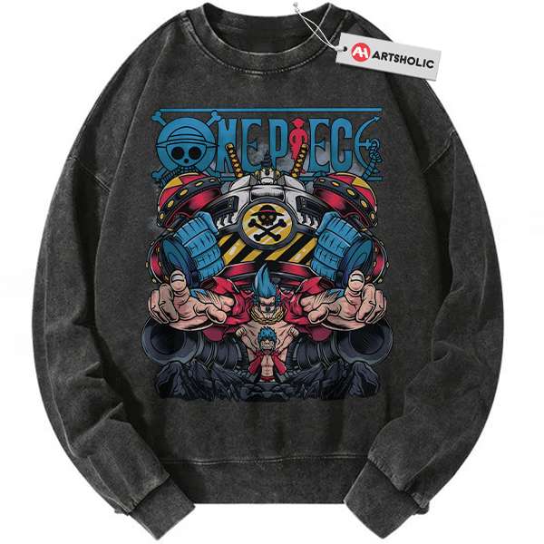 Franky Sweatshirt, One Piece Sweatshirt, Anime Sweatshirt, Vintage Sweater