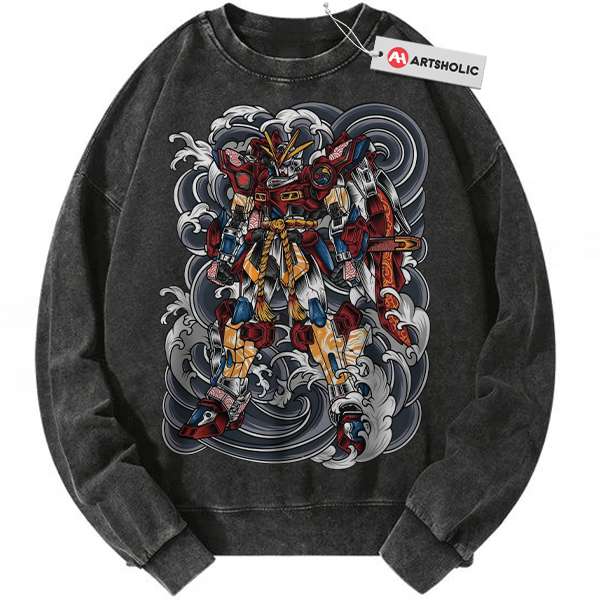 GF13-017NJII God Gundam Sweatshirt, Anime Sweatshirt, Vintage Sweater