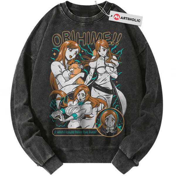 Orihime Inoue Sweatshirt, Bleach Sweatshirt, Anime Sweatshirt, Vintage Sweatshirt