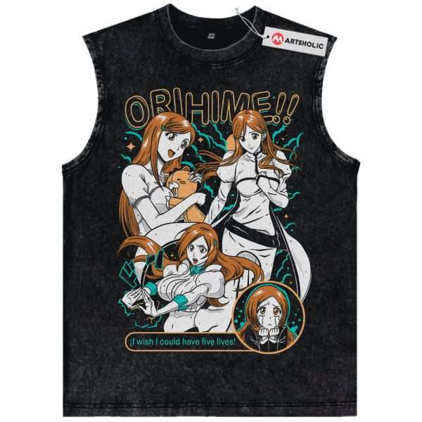Orihime Inoue Tank Top, Bleach Tank Top, Anime Tank Top, Vintage Tank Top