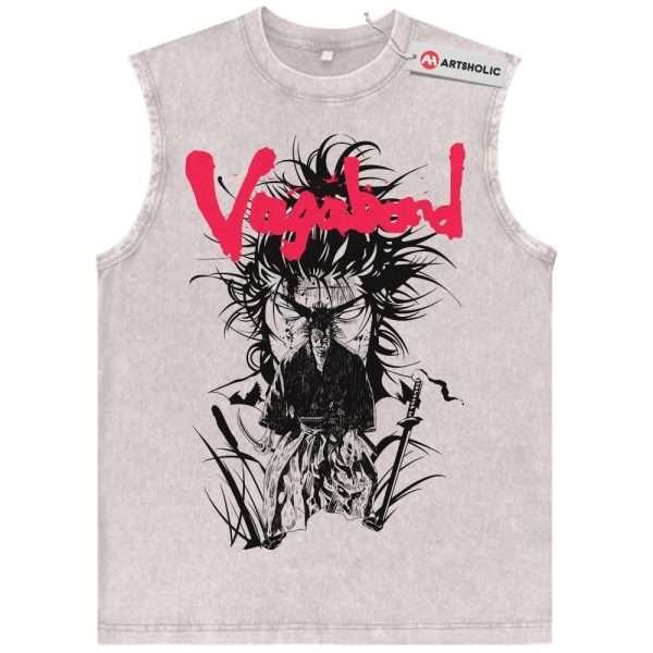 Musashi Miyamoto Tank Top, Vagabond Tank Top, Anime Tank Top, Vintage Tank Top