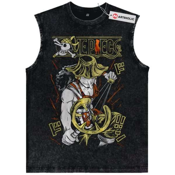 Usopp Tank Top, One Piece Tank Top, Anime Tank Top, Vintage Tank Top